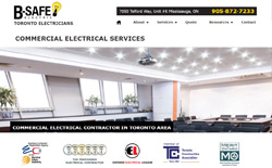 Industrial, Commercial Electrical Contractor, Mississauga - website