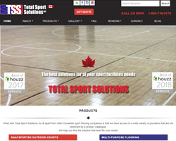 Court Flooring Canada website
